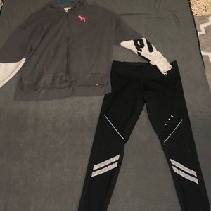 Victoria secret sweater and leggings